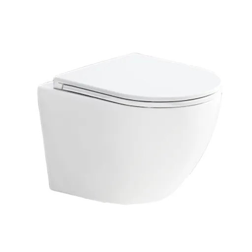Mereo WC závěsné kapotované, Smart Flush RIMLESS, 490x370x360, keramické, vč. sedátka CSS123 VSD82T1