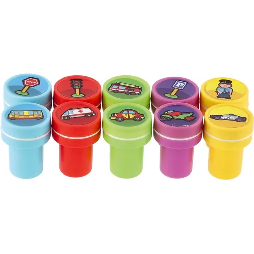 Teddies Razítka samotiskací Moje první auta 10ks