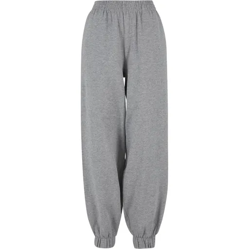 Build Your Brand Dámské široké tepláky - Šedý melír | 4XL