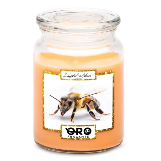 Svíčka Včela (Vůně svíčky: Tropické ovoce)