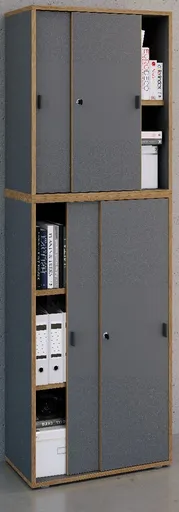 VCM Výsuvná skříň s 5 přihrádkami „Salia“ B60, antracitová