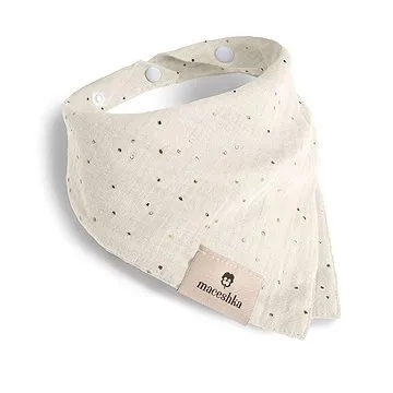 Maceshka Slintáček Nature dvojitý se zlatým puntíkem Ecru (1295)