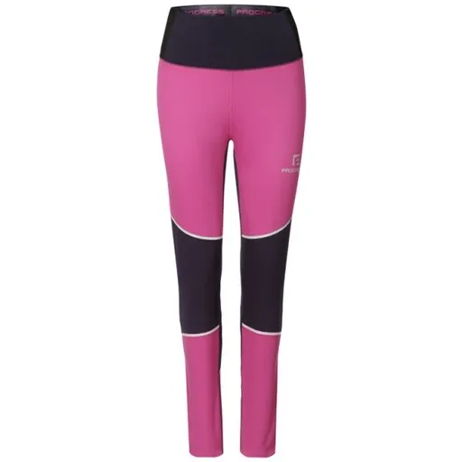 PROGRESS PROSNOW LADY Dámské zimní elastické kalhoty, růžová, velikost
