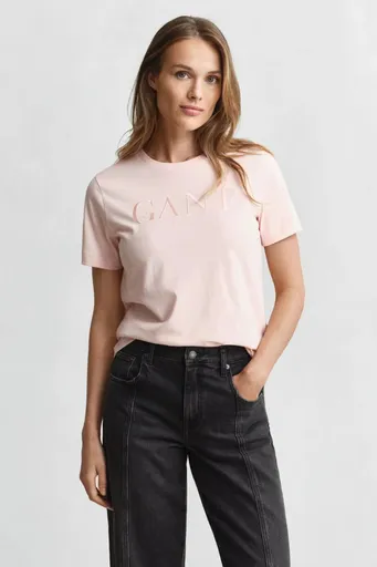 TRIČKO GANT REG TONAL GRAPHIC SS T-SHIRT APRICOT PINK