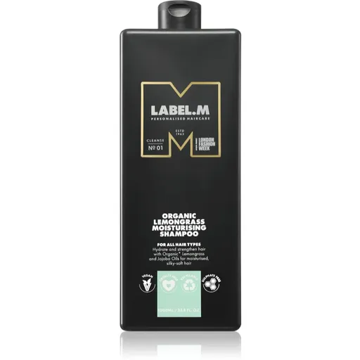 label.m Lemongrass Moisturising Shampoo hydratační šampon s citronem a citronovou trávou 1000 ml