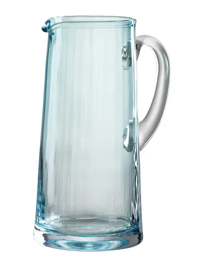 Modrý skleněný džbán Caraffo - Ø 12*25cm / 1,5L J-Line by Jolipa
