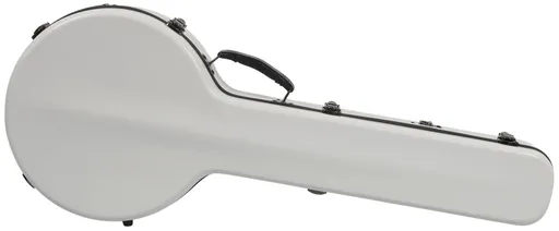 Razzor Fiberglass Banjo Case White