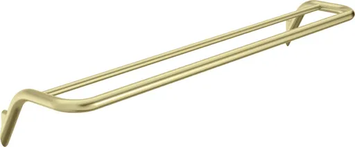 DEANTE Silia broušené zlato věšák na ručníky, dvojitý nástěnný ADI_R631