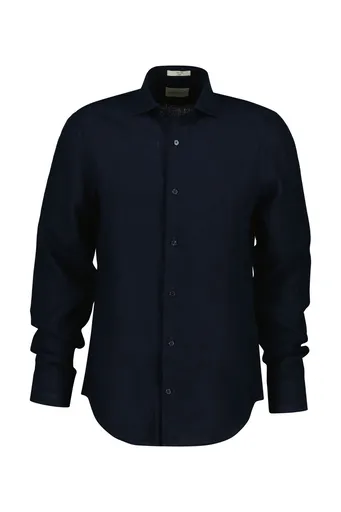 KOŠILE GANT SLIM LINEN SHIRT EVENING BLUE