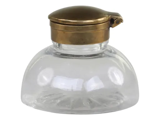 Skleněná francouzská dekorační váza Old French -  Ø 8*6cm Chic Antique