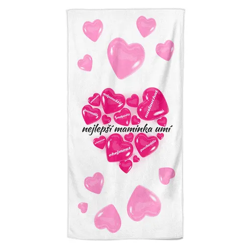Osuška Nejlepší maminka umí (Velikost osušky: 100x170cm)