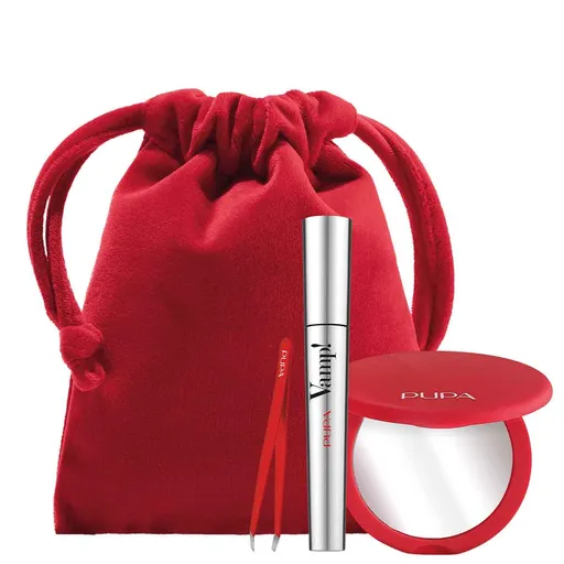 PUPA Milano Dárková sada s pinzetou a zrcátkem Mascara