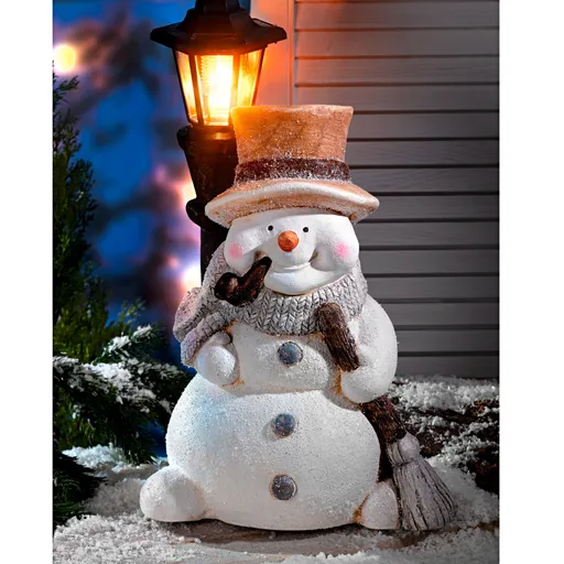 XL sněhulák se solární lucernou