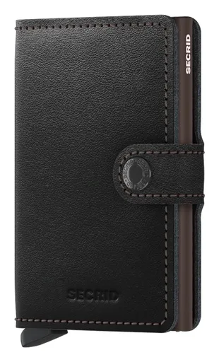 Kožená mini peněženka Secrid Miniwallet Original Black-Brown