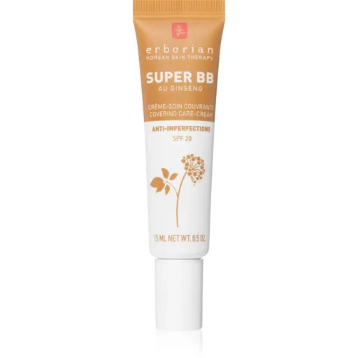 Erborian Super BB Covering Care-Cream BB krém pro bezchybný a sjednocený vzhled pleti malé balení odstín Caramel 15 ml