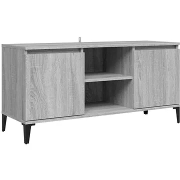 SHUMEE s kovovými nohami šedý sonoma 103,5 × 35 × 50 cm (813162)