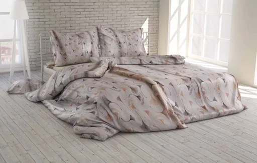 Polášek Krepové povlečení Ginkgo - Béžová | 40 x 40 cm