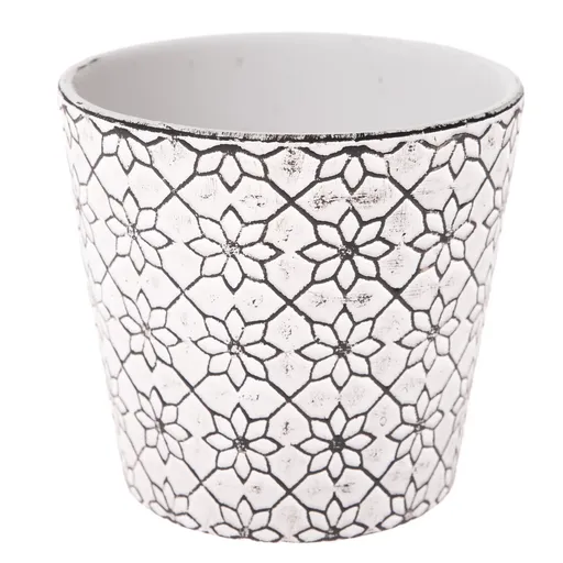 Keramický květináč Floral, 12 x 11 cm