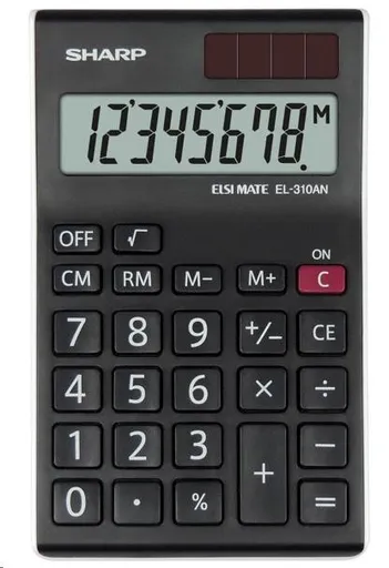 SHARP kalkulačka - EL-310ANWH - černá
