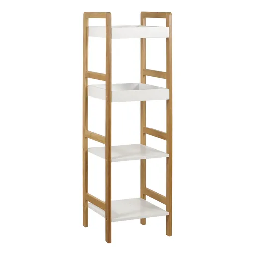 Autronic Policový regál 4 bílé police DR-013-4, 4 patra