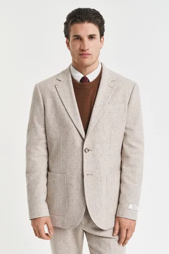 SAKO GANT DONEGAL SUIT JACKET SEED MELANGE