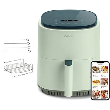 Cosori Lite  3.8L Smart + 4x špíz a gril. rošt, lime (CAF-LI401S-GEUR)