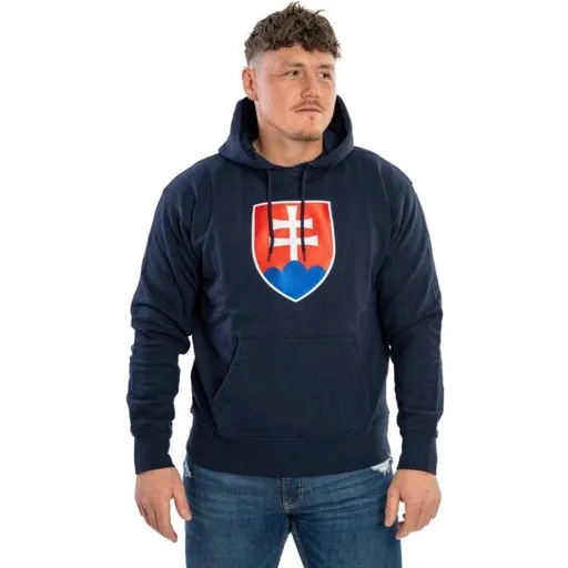 Kappa LOGO NATHAN SK Pánská mikina, tmavě modrá, velikost XXXL