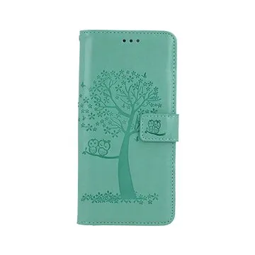 TopQ Pouzdro Realme 8 5G knížkové Zelený strom sovičky 90606 (90606)