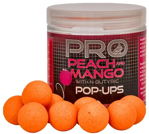 Starbaits Plovoucí boilies Pop Up Pro Peach & Mango 50g - 16mm,Starbaits Plovoucí boilies Pop Up Pro Peach & Mango 50g - 16mm