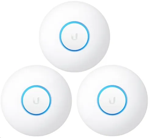 UBNT UniFi AP nanoHD, 3-PACK, bez PoE! [vnitřní AP, 2.4+5GHz (300Mbps+1733Mbps), MU-MIMO, 802.11a/b/g/n]