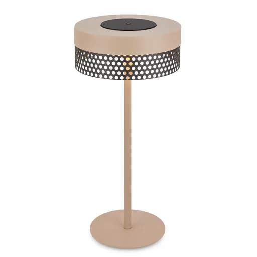 BRILONER Booha stolní lampa - 2,5W, 300lm, bezdrátová, IP44, LED, stmívatelná, teplá bílá, béžová/antracit 7576011