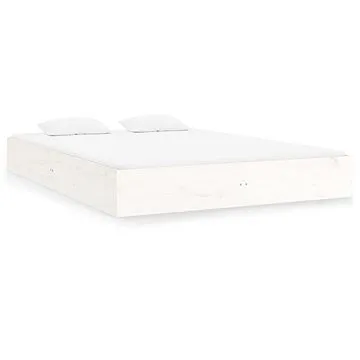 Rám postele bílý masivní dřevo 120 × 200 cm, 820048 (820048)