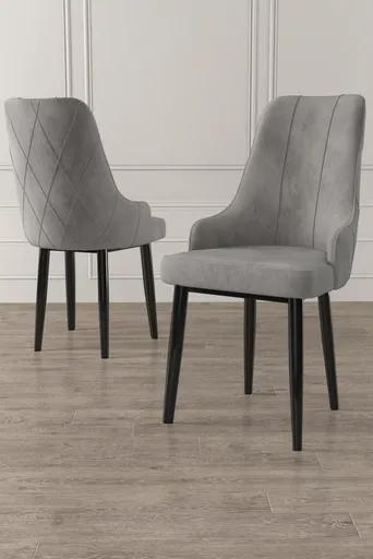 Sada židlí (4 kusy) Trex - Grey, Black