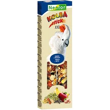 Nestor Tyčinky pro papoušky ovoce a ořechy 150g XXL 2ks (5901636000745)