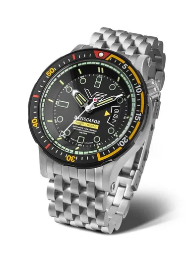 Vostok Europe Batiscafos Automatic NH35-511E767B - Stříbrný ocelový náramek