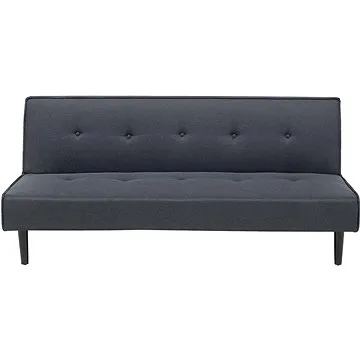 Tmavě šedá čalouněná rozkládací BELIANI pro 3 osoby VISBY (beliani_84861)