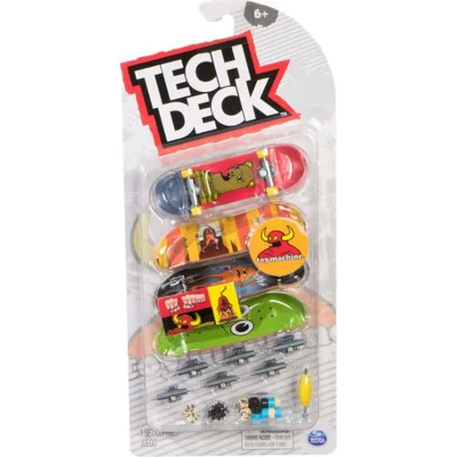 Tech Deck Fingerboard čtyřbalení Toy Machine Deluxe