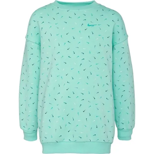 Nike SPORTSWEAR CLUB FLEECE Dívčí mikina, světle zelená, velikost