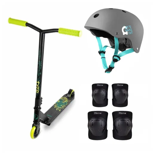 Výhodný freestyle set s chrániči MOVINO TYRO NEON