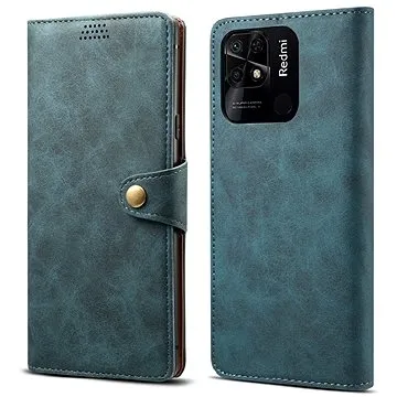 Lenuo Leather flipové pouzdro pro Xiaomi Redmi 10C, modrá (348280)
