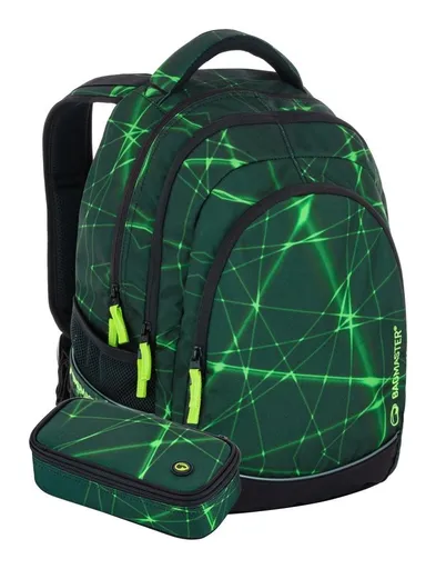 Školní set Bagmaster DIGITAL 22 B Set Gray/Green