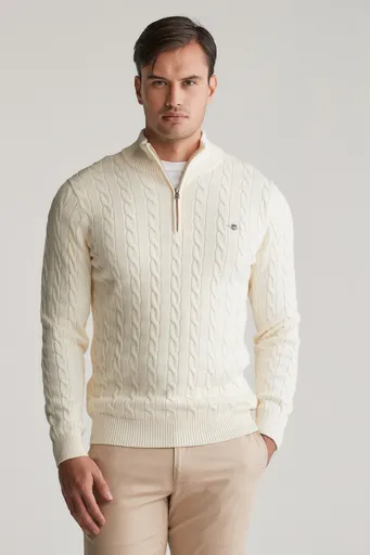 SVETR GANT COTTON CABLE HZ CREAM