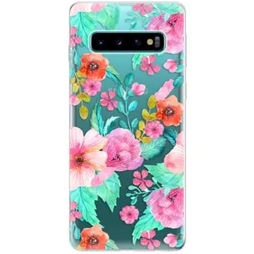 iSaprio Flower Pattern 01 pro Samsung Galaxy S10 (flopat01-TPU-gS10)
