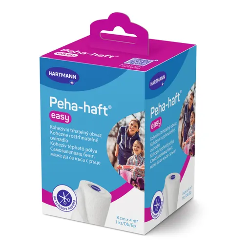 Peha Haft easy kohezivní trhatelné obinadlo 8 cm x 4 m 1 ks