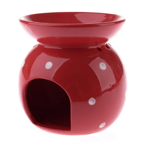 Porcelánová aromalampa Abuela červená,  9,8 x 12,5 cm