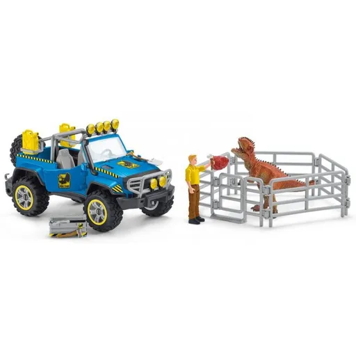 Schleich 41464 Terénní vůz s venkovním výběhem pro dinosaura