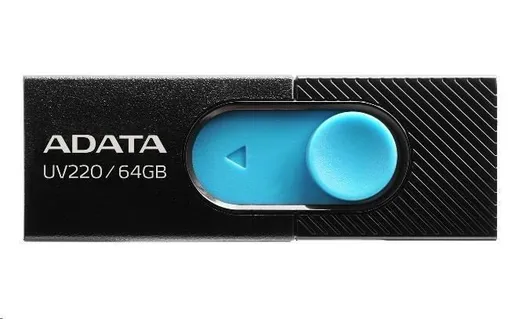 ADATA Flash Disk 32GB UV220, USB 2.0 Dash Drive, černá/modrá