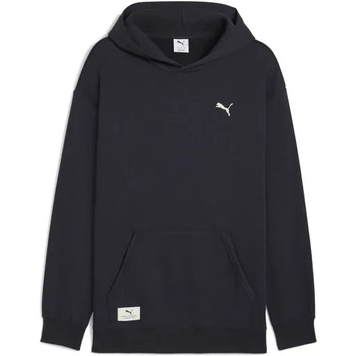 Puma CLASS RELAXED HOODIE FL Pánská mikina, tmavě modrá, velikost