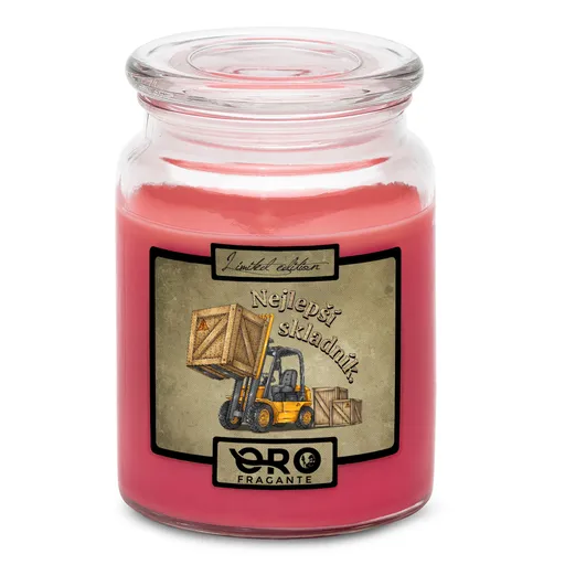 Svíčka Nejlepší skladník (Vůně svíčky: Višně v čokoládě)