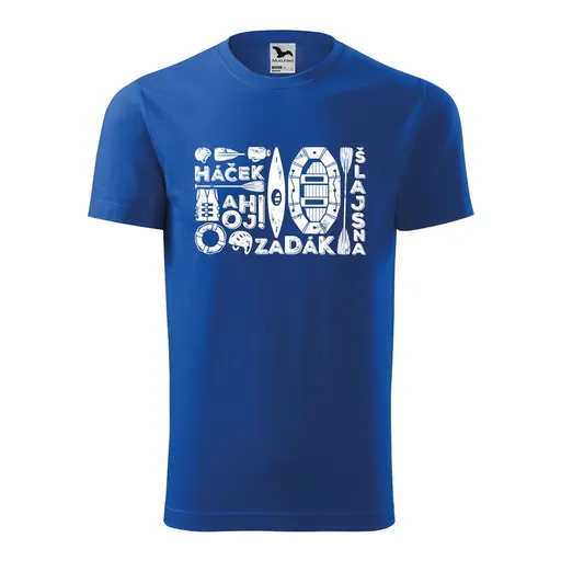 Bontis Tričko s potiskem "Vodácký slovník" - Královská modrá | L